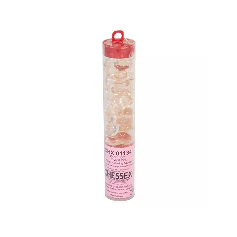 GLASS GAMING STONE PINK OPALLIFE COUNTERS 40 Pierres en verre coloré GLASS GAMING STONE PINK OPALLIFE COUNTERS 40 Pierres en verre coloré