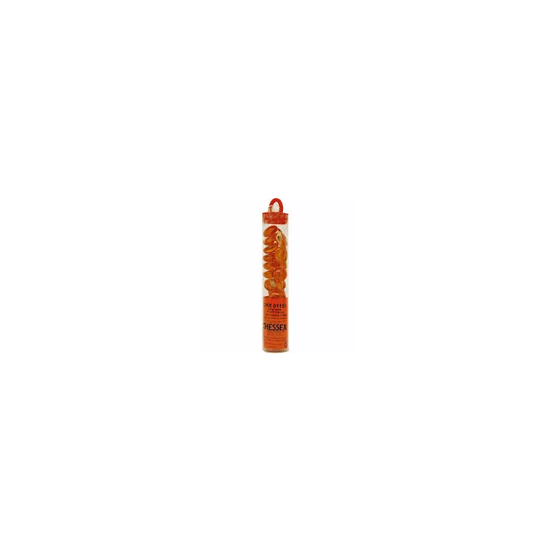 CATSEYE ORANGELIFE COUNTERS 40 pierres en verre coloré CATSEYE ORANGELIFE COUNTERS 40 pierres en verre coloré