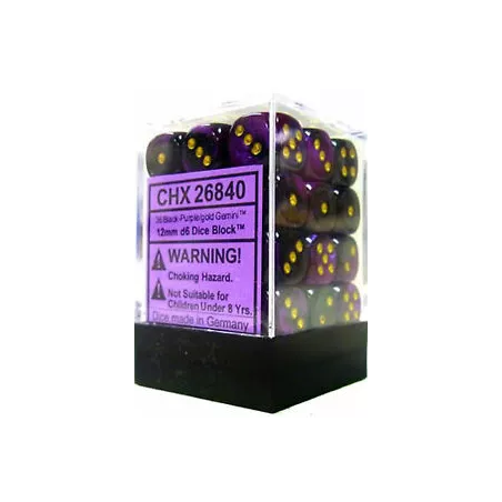 SET COMPLET 36D6 BICOLORE NOIR-VIOLET/DORE