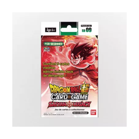 DRAGON BALL SUPER CARD GAME DECK DE DEMARRAGE SAYAN LEGACY