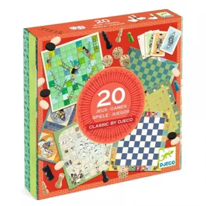 20 JEUX CLASSIQUES DJECOEN FAMILLE Un coffret de 20 jeux de société...