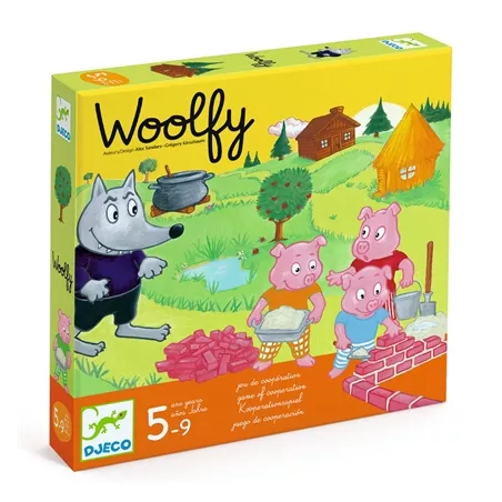 WOOLFYENFANTS Les 3 petits cochons fabriquent leur maison de brique...