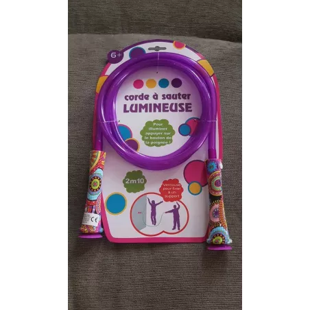 CORDE A SAUTER LUMINEUSEJOUET ENFANT Corde à sauter lumineuse de 2m10.