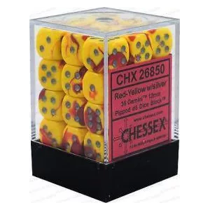 SET COMPLET 36D6 BICOLORE ROUGE JAUNE