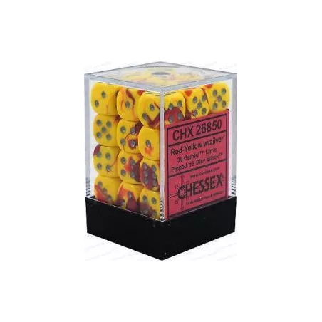 SET COMPLET 36D6 BICOLORE ROUGE JAUNE