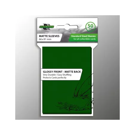 PROTEGE-CARTES STANDARD VERT (50PCS)