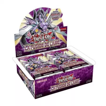 DISPLAY YU GI OH LA FUSION DE L'AMEDISPLAY 24 BOOSTERS 9 CARTES PAR...