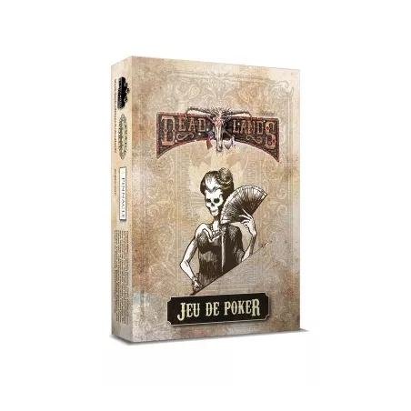 JEU DE POKER BLANC DEAD LANDSDEAD LANDS Un jeu de poker de 54 carte...