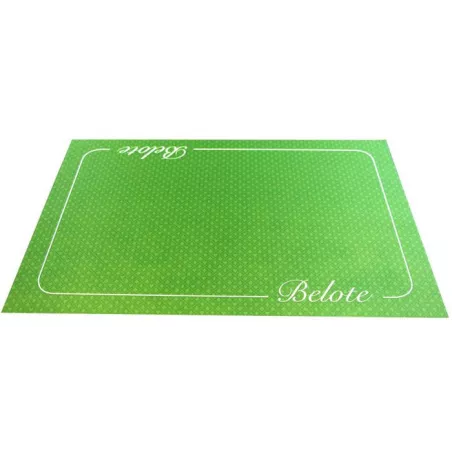 TAPIS BELOTE VERT 40X60TAPIS DE JEU Tapis Belote "Design Excuse" Co...