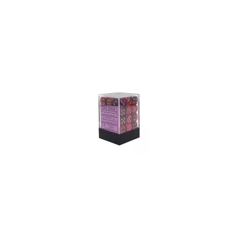 SET COMPLET 36D6 BICOLORE VIOLET-ROUGE