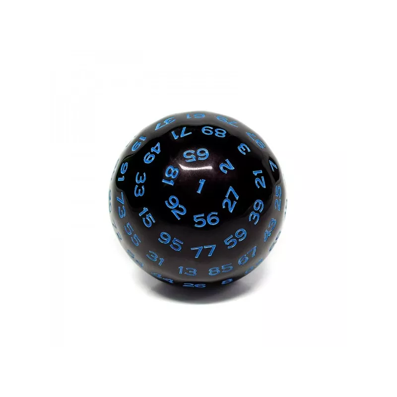 DES 100 FACES NOIR & BLEUDES & BOURSES Dés 100 faces Noir et Bleu DES 100 FACES NOIR & BLEUDES & BOURSES Dés 100 faces Noir et Bleu