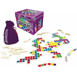 CHROMINOEN FAMILLE Dans cette alternative idéale aux dominos, place...