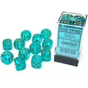 SET 12D6 TEAL GOLD LUMINARY 