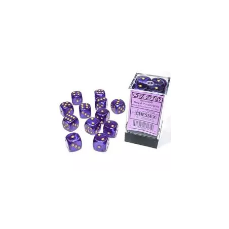 SET 12D6 ROYAL PURPLE GOLD LUMINARY 