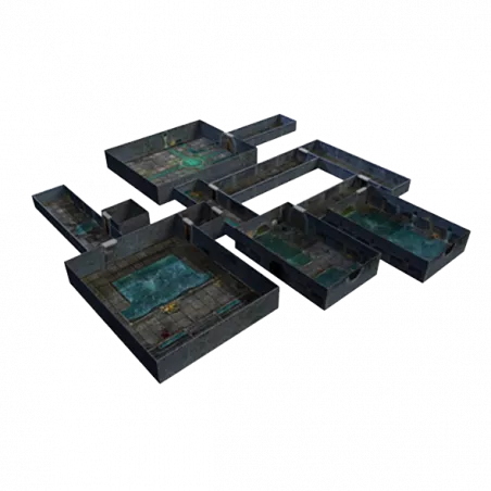 TENFOLD DUNGEON - DUNGEON & SEWERSJEUX DE RÔLES Donjon et égouts av...