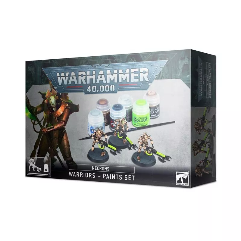 NECRONS SET GUERRIER ET PEINTURESWARHAMMER Cette boîte est le moyen... NECRONS SET GUERRIER ET PEINTURESWARHAMMER Cette boîte est le moyen...