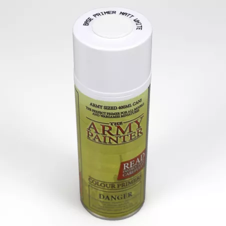 ARMY PAINTER SPRAY BLANCFIGURINE Bombe de peinture Blanc Army Paint...