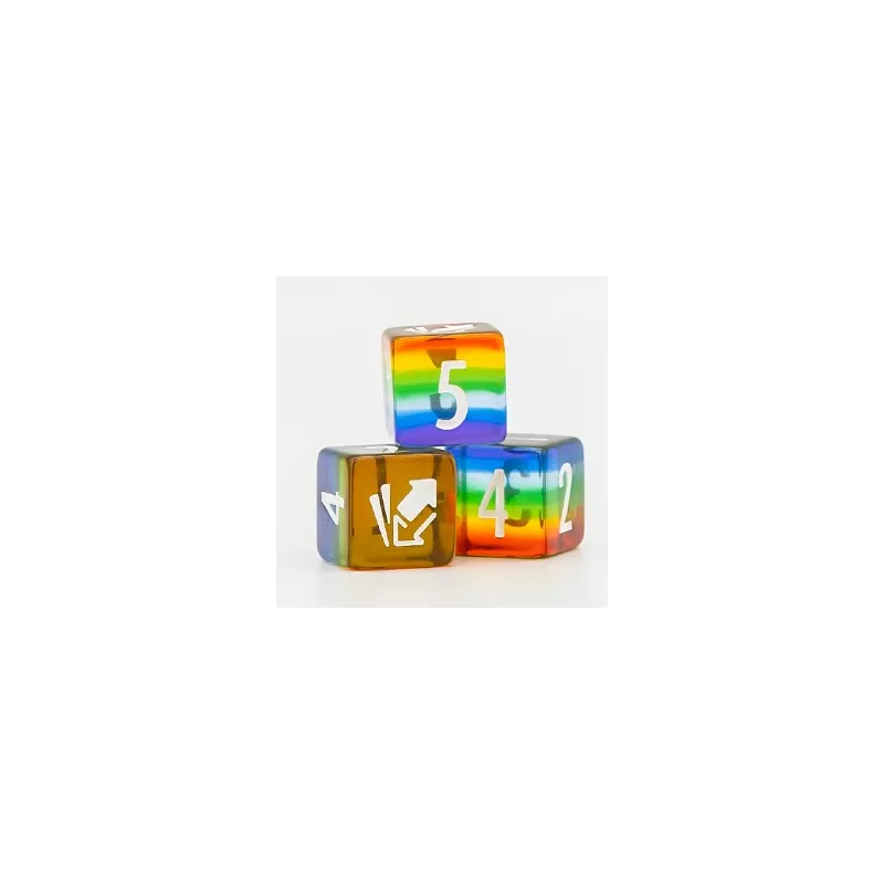 CM D6 TRANSPARENT RAINBOWDES Cardmarket Transparent D6 Die (Rainbow) CM D6 TRANSPARENT RAINBOWDES Cardmarket Transparent D6 Die (Rainbow)