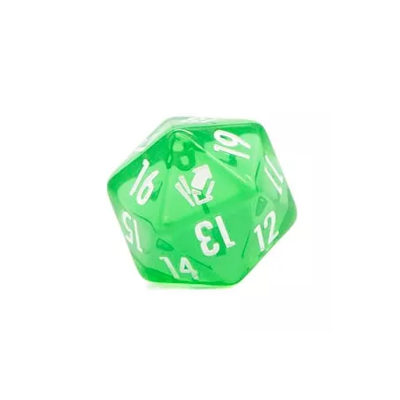 CM D20 TRANSPARENT VERTDES Cardmarket Transparent D20 Die (Green)