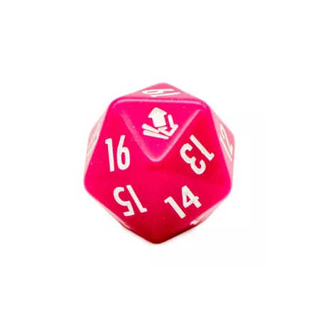 CM D20 OPAQUE ROSEDES Cardmarket Opaque D20 Die (Pink)