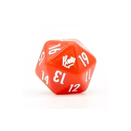 CM D20 OPAQUE ROUGEDES Cardmarket Opaque D20 Die (Red)