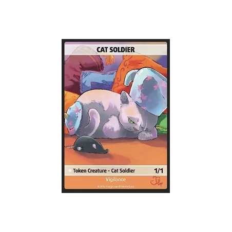 CAT SOLDIER TOKENTOKENS Cat Soldier Token (White 1/1)
