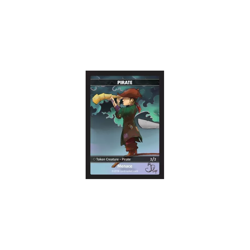 PIRATE TOKENTOKENS Pirate Token (Black 2/2) PIRATE TOKENTOKENS Pirate Token (Black 2/2)