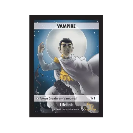 VAMPIRE TOKEN WHITETOKENS Vampire Token (White 1/1 Lifelink)