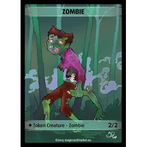 ZOMBIE TOKEN BLACKTOKENS Zombie Token (Black 2/2)