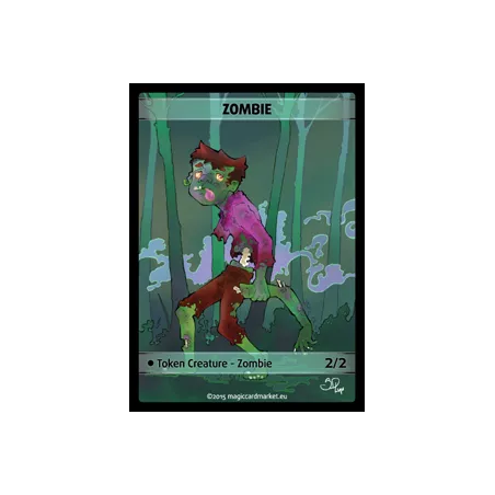 ZOMBIE TOKEN BLACKTOKENS Zombie Token (Black 2/2)