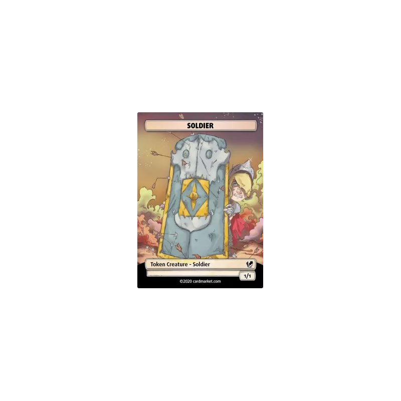 SOLDIER FOIL TOKEN WHITE V.2 SOLDIER FOIL TOKEN WHITE V.2