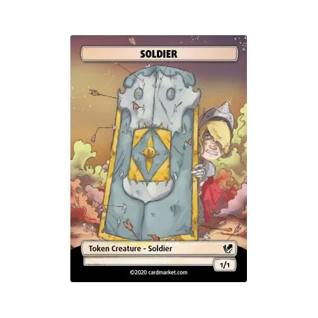 SOLDIER FOIL TOKEN WHITE V.2