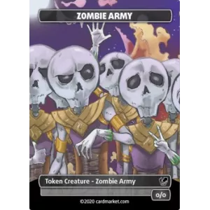 ZOMBIE ARMY FOIL TOKEN V.2