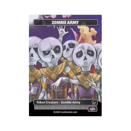 ZOMBIE ARMY FOIL TOKEN V.2