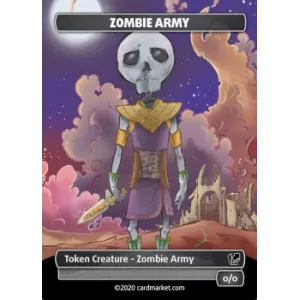 ZOMBIE ARMY FOIL TOKEN V.1FOILS TOKENS Zombie Army Foil Token (Blac...