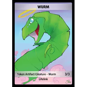 WURM FOIL TOKEN LIFELINKFOILS TOKENS Wurm Foil Token (Artifact 3/3 ...