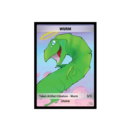 WURM FOIL TOKEN LIFELINKFOILS TOKENS Wurm Foil Token (Artifact 3/3 ...