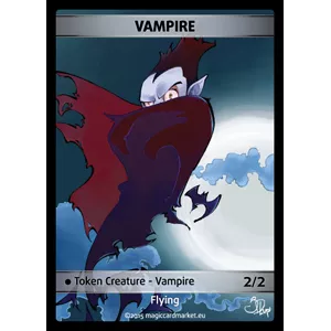 VAMPIRE FOIL TOKEN (BLACK 2/2)FOILS TOKENS Vampire Foil Token (Blac...