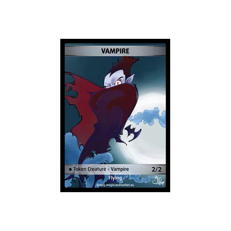 VAMPIRE FOIL TOKEN (BLACK 2/2)FOILS TOKENS Vampire Foil Token (Blac...