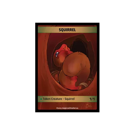 SQUIRREL FOIL TOKENFOILS TOKENS Squirrel Foil Token (Green 1/1)