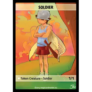 SOLDIER FOIL TOKENFOILS TOKENS Spirit Foil Token (White 1/1)