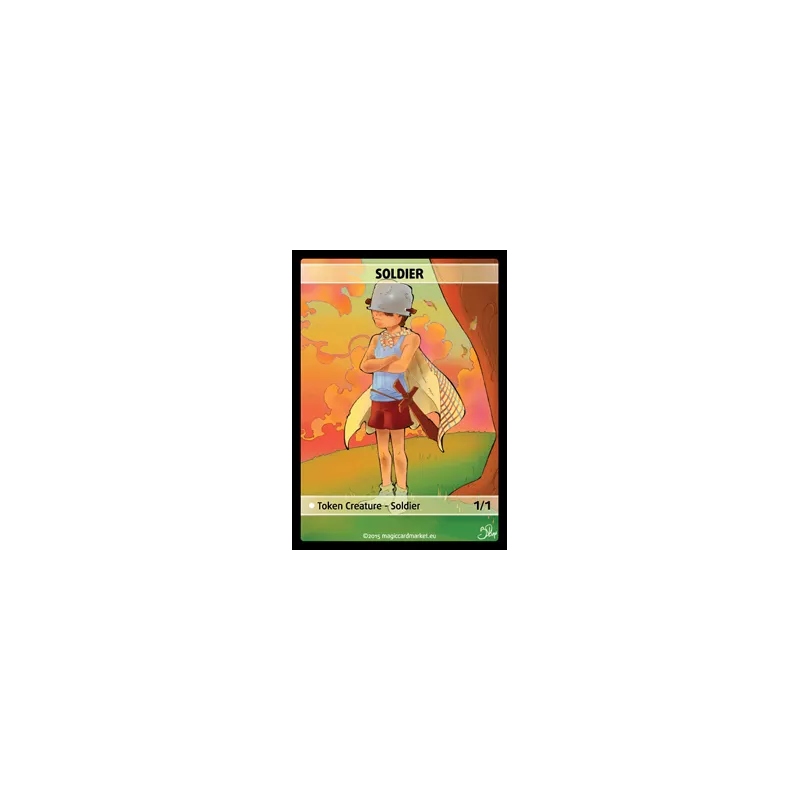 SOLDIER FOIL TOKENFOILS TOKENS Spirit Foil Token (White 1/1)