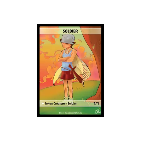 SOLDIER FOIL TOKENFOILS TOKENS Spirit Foil Token (White 1/1)