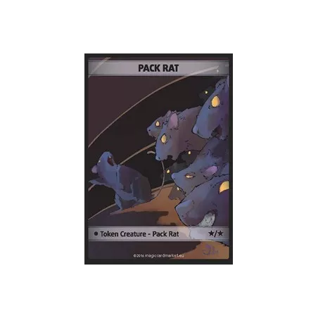 PACK RAT FOIL TOKENFOILS TOKENS Pack Rat Foil Token (Black */*)