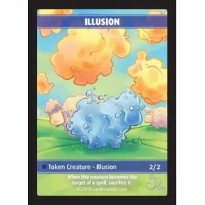 ILLUSION FOIL TOKENFOILS TOKENS Illusion Foil Token (Blue 2/2 Spell...