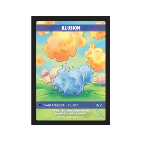 ILLUSION FOIL TOKENFOILS TOKENS Illusion Foil Token (Blue 2/2 Spell...