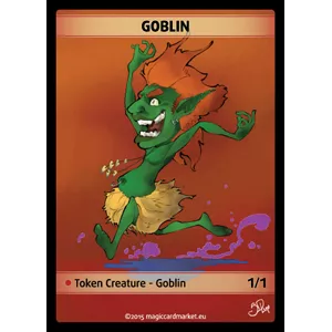 GOBLIN FOIL TOKENFOILS TOKENS Goblin Foil Token (Red 1/1) (V.1)