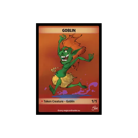 GOBLIN FOIL TOKENFOILS TOKENS Goblin Foil Token (Red 1/1) (V.1)