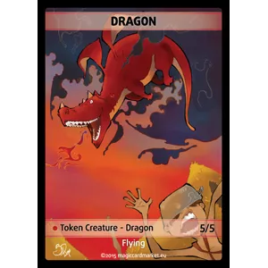 DRAGON FOIL TOKENFOILS TOKENS Dragon Foil Token (Red 5/5)