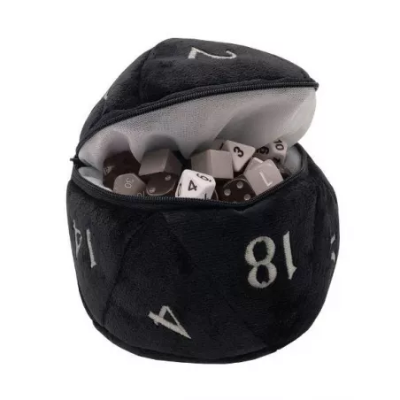 UP D20 PLUSH DICE BAG NOIRDES & BOURSES Nouveau sac de dés basé sur...
